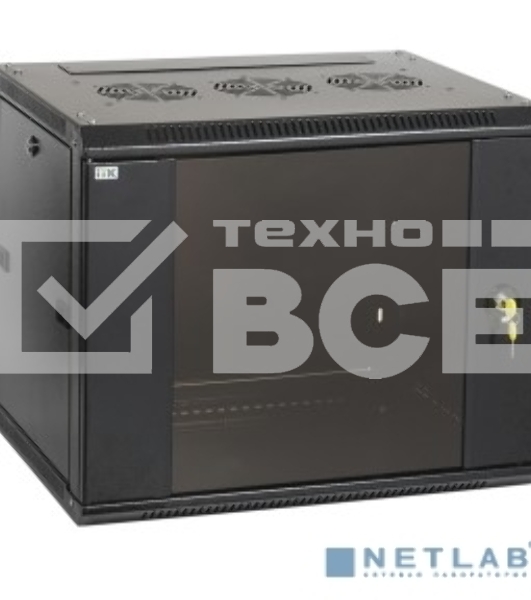 Шкаф LINEA W 12U 600x600 мм дверь стекло, RAL9005 ITK