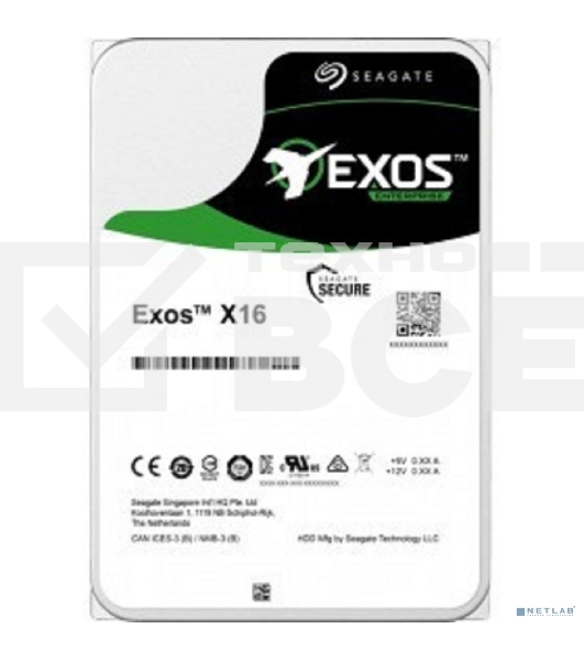 Жесткий диск Seagate HDD 10Tb Seagate Enterprise Exos X16 512E ST10000NM001G  3.5