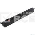 Блок розеток горизонтальный ExeGate ServerPro PDU-19H808 Al-8С13-C14-SW, 1U, Алюминий, 8 IEC 320 C13, С14, выкл. с подсветкой, черный, фото2