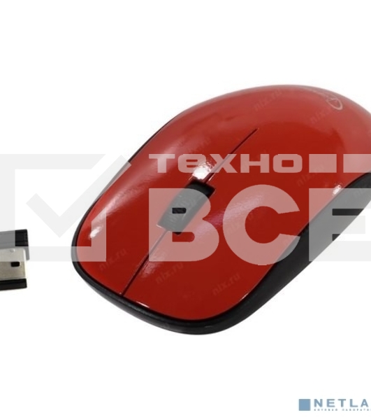 Мышь беспроводная Gembird MUSW-111-CRL коралловый, 1200 dpi, радиоканал, USB, кнопки - 3