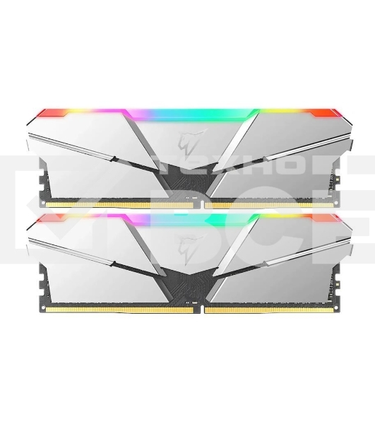 Оперативная память NETAC Shadow, DDR4, 16GB (2x8GB), 3200MHz, CL14, с радиаторами, RGB, серебристый