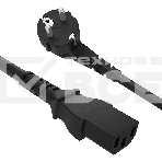 Кабель питания Greenconnect GCR-54377 PROF 2.0m, Евровилка угловая - С13, 3*1,0 мм, черный, фото3