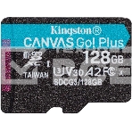 Карта памяти Kingston 128GB microSDXC Canvas Go Plus 170R A2 U3 V30 Card + ADP EAN: 740617301182, фото2