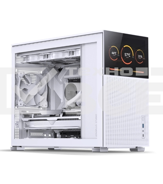 Корпус без блока питания Case JONSBO D31 MESH SCREEN, Mini-Tower, TG, no fans, 1xUSB-A 3.0 + 1xUSB-C 3.2, mATX, mDTX, mITX White