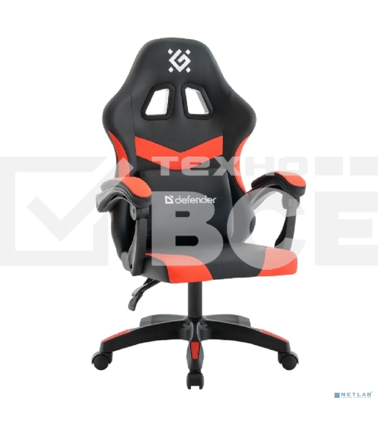 Кресло игровое Defender Runa черный/красн,класс 2, PU