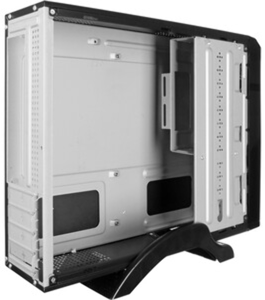 Компьютерный корпус ExeGate EX268690RUS Компьютерный корпус MiniITX ExeGate MI-207 Black, miniITX/mATX, (M400, 80мм), 2хUSB, Audio