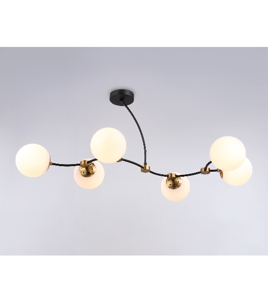 Светитльник Ambrella Light TR2555/6 BK/SB черный/бронза E27/6 max 60W 1160*600*450