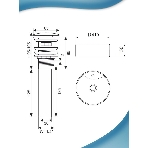 Раковина накладная BAU Element D41, с отверстием под смеситель, мрамор + выпуск клик-клак, черный, фото10
