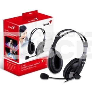 Наушники с микрофоном Genius HS-505X черный 1.5м