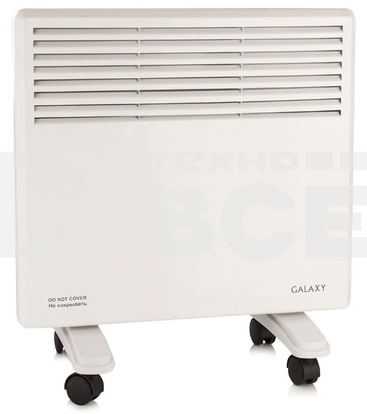 Конвектор Galaxy GL 8226 белый, 1200 Вт, 12 м2, термостат