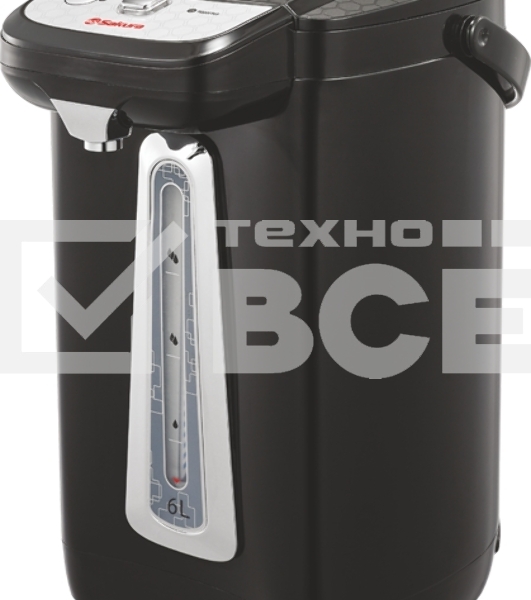 Термопот Sakura SA-1346BS 6.0л подсветка черный