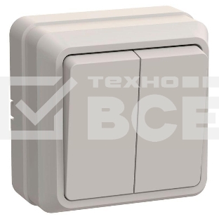 Выключатель Iek EVO20-K33-10-DC ВС20-2-0-ОКм 2кл 10А откр.уст. ОКТАВА (кремовый)