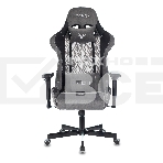 Кресло игровое Zombie VIKING 7 KNIGHT Fabric серый Loft ромбик текстиль/эко.кожа с подголов. крестовина металл, фото14