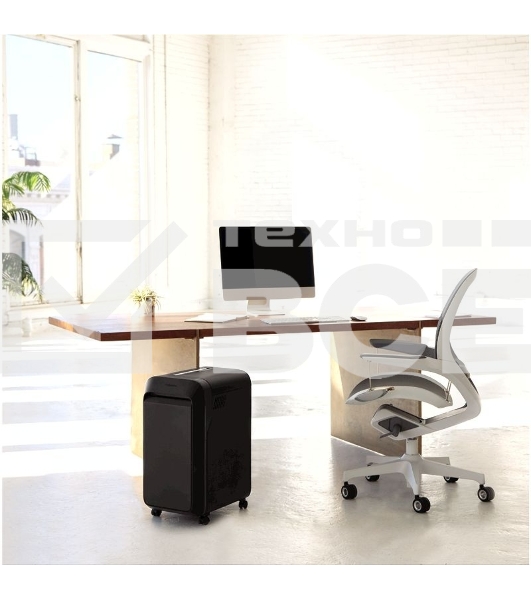Шредер Fellowes PowerShred LX220 черный (секр.P-4)/перекрестный/20лист./30лтр./скрепки/скобы/пл.карты