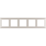 Рамка 'Слоновая кость'. 5-постовая универсальная  Valena LIFE, фото2