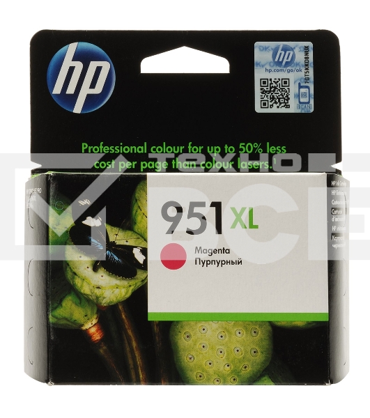 Картридж струйный HP №951XL CN047AE пурпурный для HP OJ Pro 8100/8600 (1500стр.)
