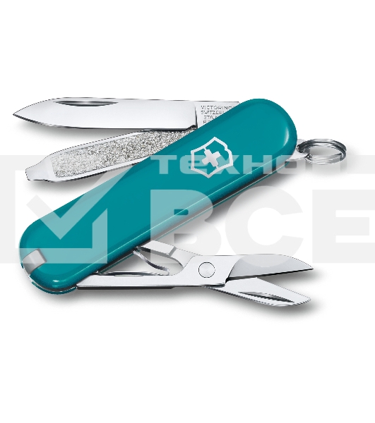 Нож перочинный Victorinox Classic Mountain Lake (0.6223.23G) 58мм 7 функций карт.коробка