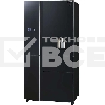 Холодильник Sharp SJWX99ABK серный трехкамерный  морозилка снизу 423/179л, фото3