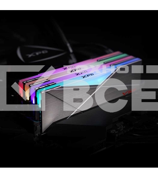 Оперативная память XPG Spectrix D50 RGB, 32GB (2x16GB), DDR4, 3600MHz, CL18, UDIMM, RGB, с радиатором, серый