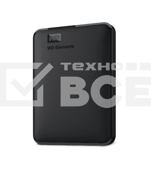 Внешний HDD 2.5' Western Digital Elements Portable, 5TB, USB 3.2 Gen 1 Type-A, 5400 rpm, черный