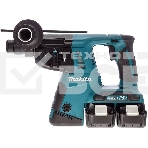 Перфоратор MAKITA DHR263RF4SDS+ 36В для 2-х акк 18В 4х3Ач LI-ION 3реж 2.5Дж 0-4800у/м 4.7кг кейс, фото5