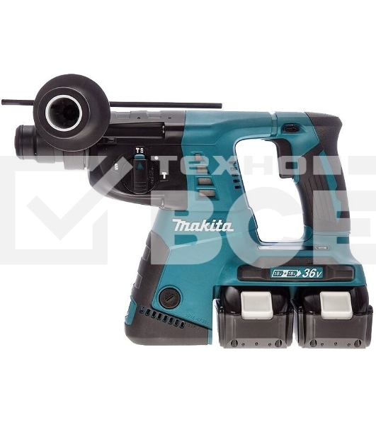 Перфоратор MAKITA DHR263RF4SDS+ 36В для 2-х акк 18В 4х3Ач LI-ION 3реж 2.5Дж 0-4800у/м 4.7кг кейс