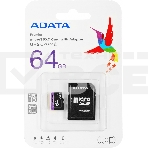 Флеш карта microSDXC 64GB ADATAUHS-1 CL10 (AUSDX64GUICL10-RA1) + SD adaptor, фото13