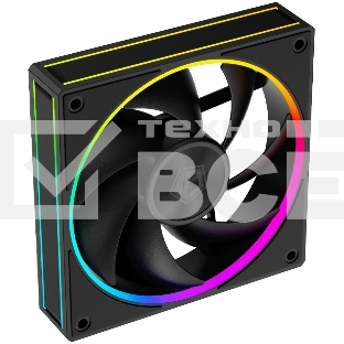 Вентилятор для корпуса ID-Cooling AF-127-ARGB-K черный, 120 мм, 2000 об/мин, 29.9 дБ, 4 pin