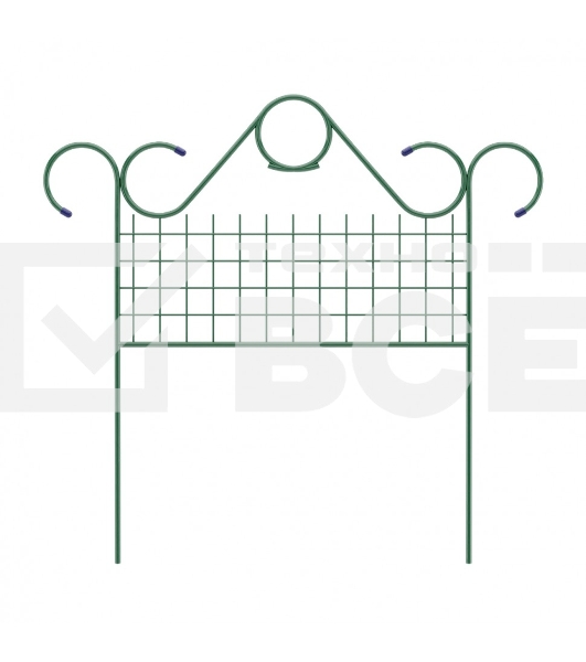 Заборчик садово-парковый, классический, 0,7х0,9 м Россия