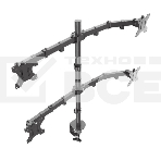 Кронштейн ONKRON D421E для четырех мониторов 13'-32' настольный, черный, фото13