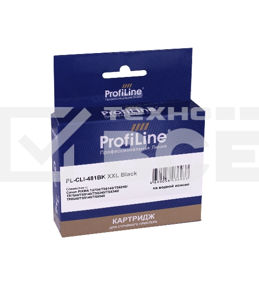 Струйный картридж PL-CLI-481BK XXL для принтеров Canon PIXMA TS6140/TS6240/TR7540/TS8140/TS8240/TR8540/TS9140 с чернилами Black ProfiLine