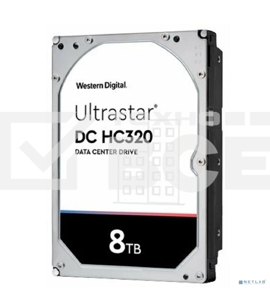 Жесткий диск Western Digital 8Tb (7200rpm) Ultrastar DC HC320 SATA-III 256Mb 3.5