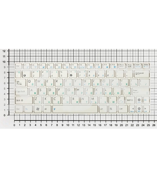 Клавиатура для ноутбука Asus Eee PC 1000 1000H 1000HD белый