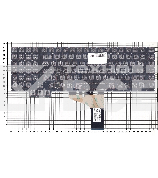 Клавиатура для ноутбука HP Omen 17-CB черная с подсветкой