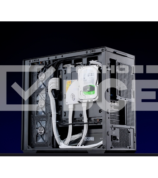 Корпус без блока питания/ Корпус JONSBO D300 Black MATX без БП, боковая панель из закаленного стекла, mini-ITX, micro-ATX, черный