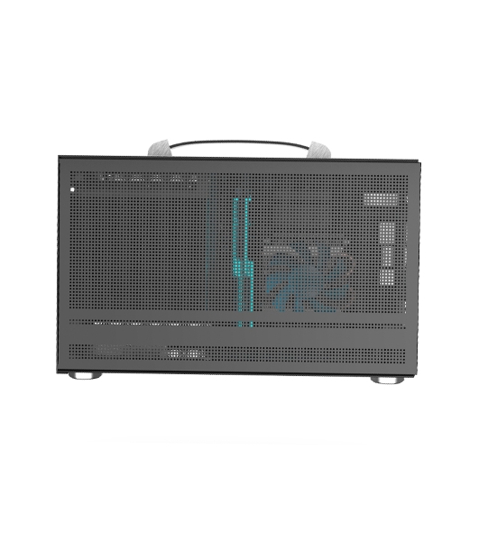 Компьютерный корпус без блока питания PCCooler I100 PRO MESH GY, Mesh Compact, серый, SPCC, no fans ITX 60/300/SFX PSU support; 1x2.5', 1x3.5', 2xPCI 1xUSB-C 3.1 308x128x190mm