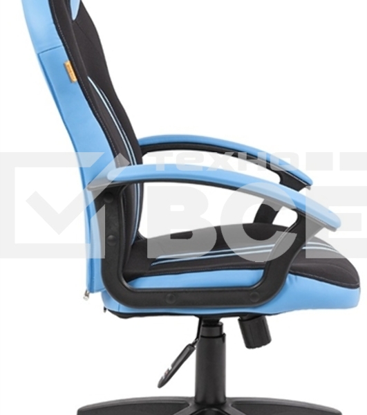 Кресло игровое Chairman game 26 черный/голубой New (7156517) Россия
