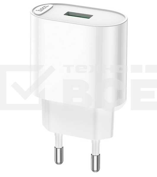 Блок питания (сетевой адаптер) HOCO C109A Fighter, QC3.0, 18W, белый