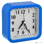 Часы-будильник Perfeo Quartz 'PF-TC-019', квадратные 10x10 см, синий, фото 1