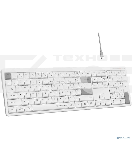 Клавиатура беспроводная A4Tech Fstyler FBX55C Bluetooth,USB,радиоканал белый