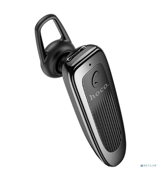 Беспроводная моно-гарнитура Hoco E60 черный, вкладыш с заушником, Bluetooth, до 10 ч