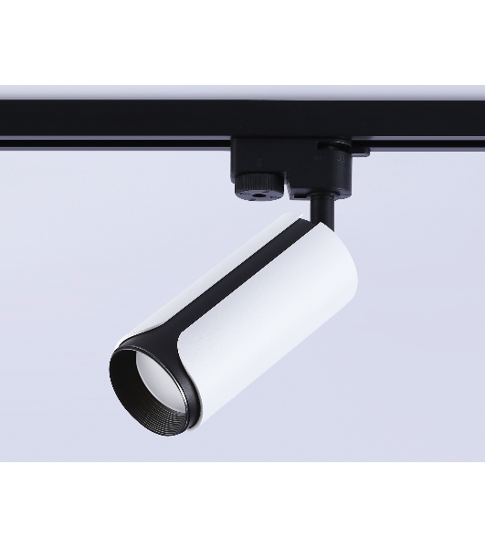 Трековый однофазный светильник Ambrella light GL5154 WH/BK белый/черный GU10 D58*130