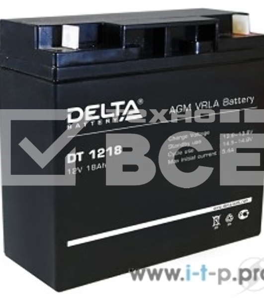 Батарея Delta DT 1218 (12V, 18Ah)
