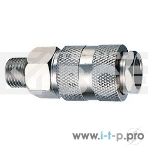 Пневматическое оборудование FUBAG Разъемное соединение рапид (муфта)_1/2' М_наруж.резьба 180102, фото 1