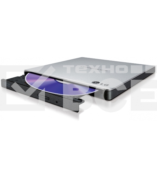 Привод DVD-RW LG GP57ES40 серебристый USB внешний