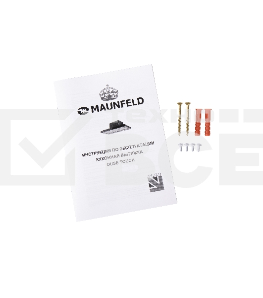 Вытяжка Maunfeld OUSE TOUCH 60 белый/белое стекло