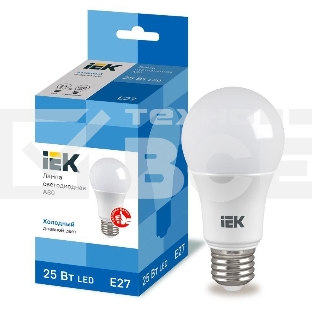 Лампа LED A80 шар 25Вт 230В 6500К E27 Iek LLE-A80-25-230-65-E27