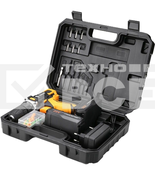 Дрель-шуруповерт Deko DKCD20FU-Li 063-4093, Аккумуляторная, 20 В, Кейс