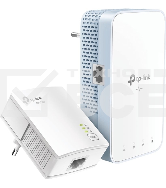 Комплект гигабитных TP-Link Wi‑Fi Powerline адаптеров AV1000 Gigabit Powerline ac Wi-Fi Kit, Dual band 802.11ac Wi-Fi - AC750 dual band Wi-Fi (433Mbps on 5GHz & 300Mbps on 2.4GHz)(TL-WPA7517 & TL-PA7017)