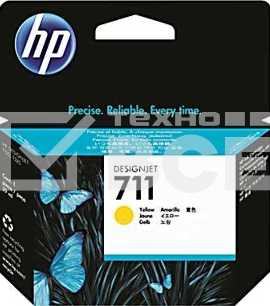 Картридж струйный HP №711 CZ132A желтый для HP DJ T120/T520 (29мл)